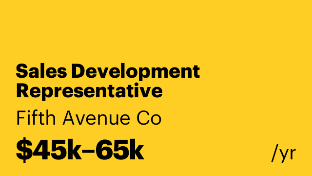 Sales Development Representative
