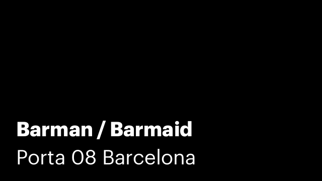 Barman / Barmaid