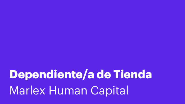 Dependiente/a de Tienda