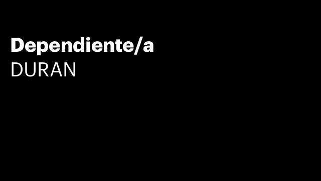 Dependiente/a