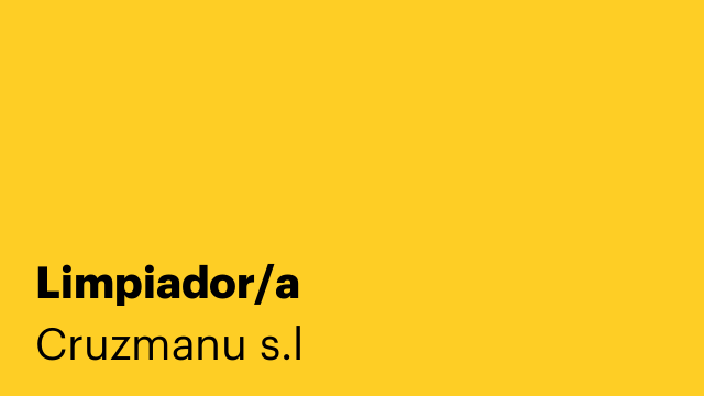 Limpiador/a