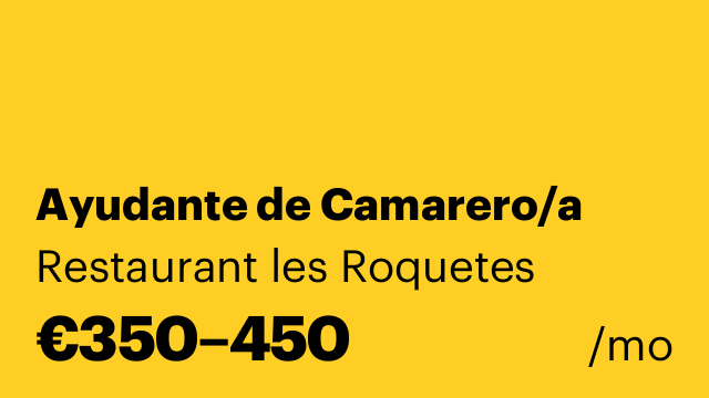 Ayudante de Camarero/a