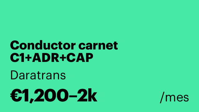 Conductor carnet C1+ADR+CAP