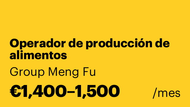 Operador de producción de alimentos
