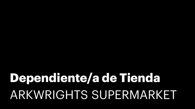 Dependiente/a de Tienda