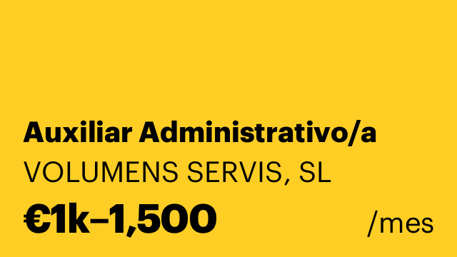 Auxiliar Administrativo/a