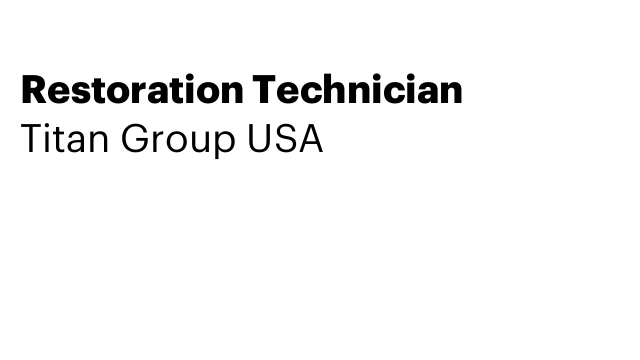 Restoration Technician