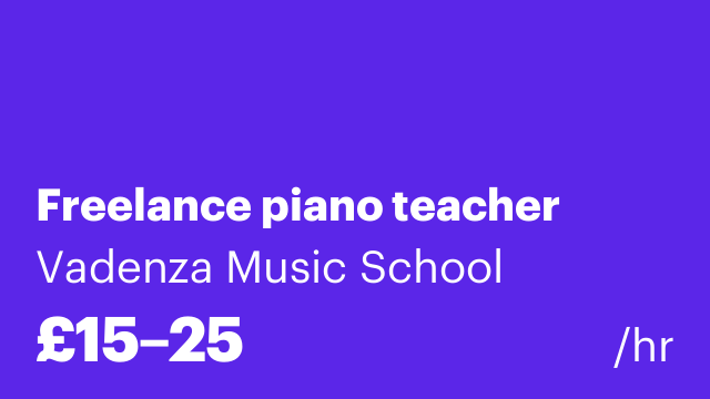 Freelance piano teacher