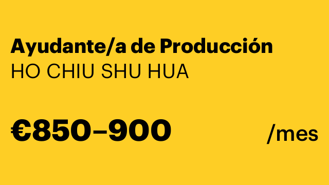 Ayudante/a de Producción