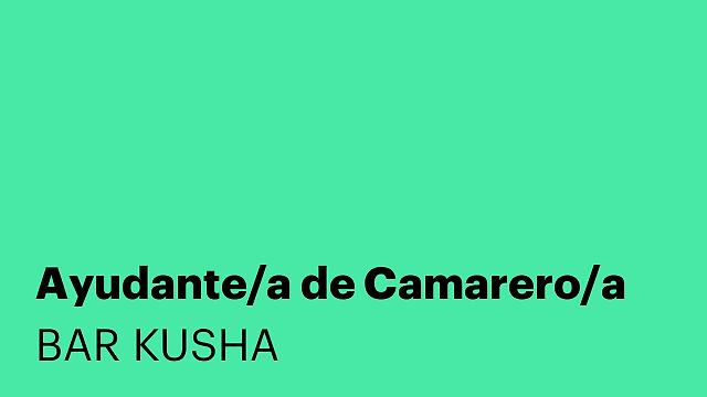 Ayudante/a de Camarero/a