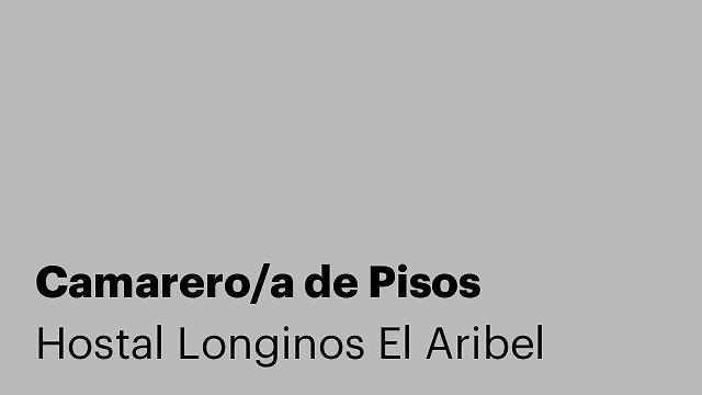 Camarero/a de Pisos