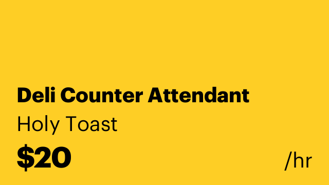 Deli Counter Attendant
