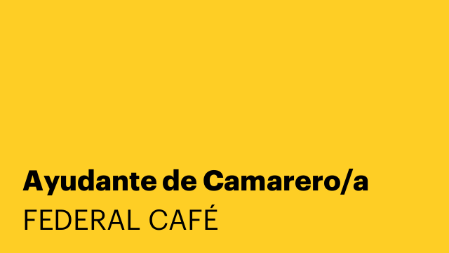 Ayudante de Camarero/a