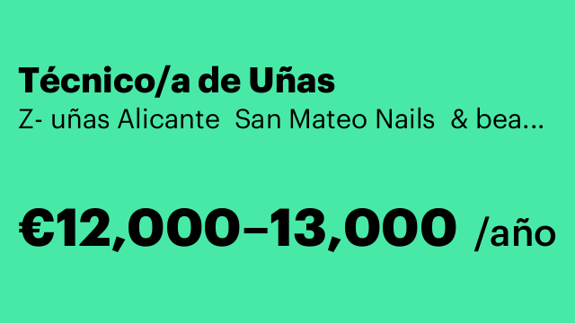 Técnico/a de Uñas