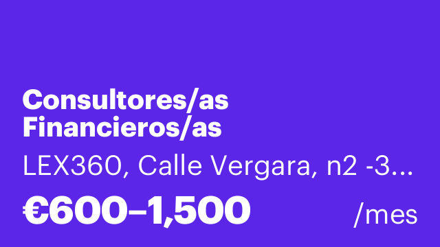 Consultores/as Financieros/as