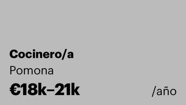 Cocinero/a