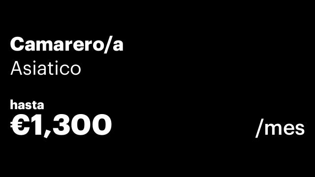 Camarero/a