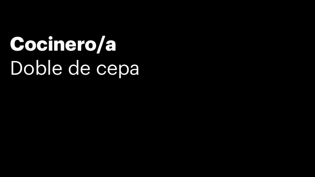Cocinero/a