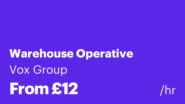 Warehouse Operative