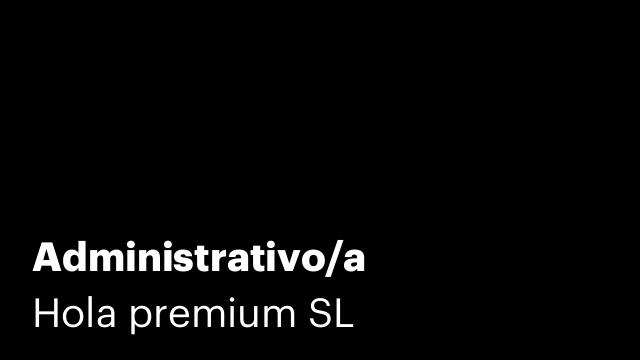 Administrativo/a