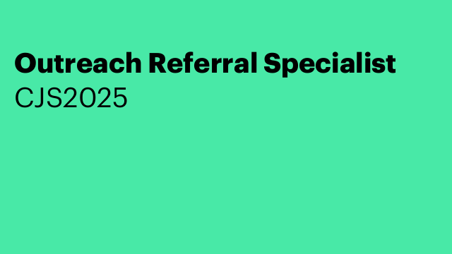 Outreach Referral Specialist