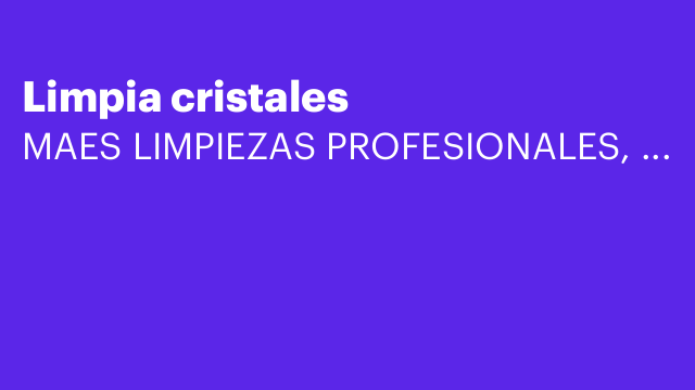 Limpia cristales