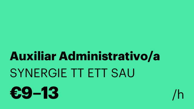 Auxiliar Administrativo/a