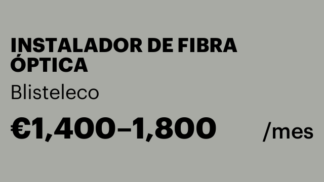 INSTALADOR DE FIBRA ÓPTICA
