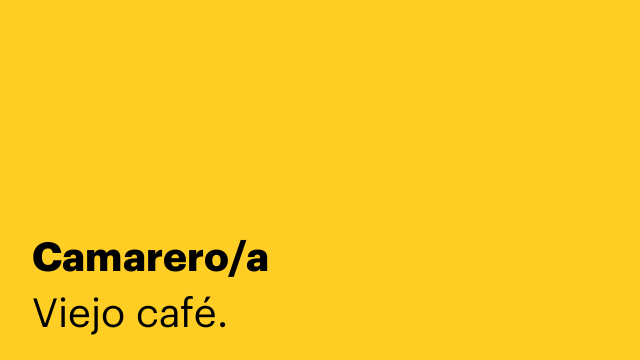 Camarero/a