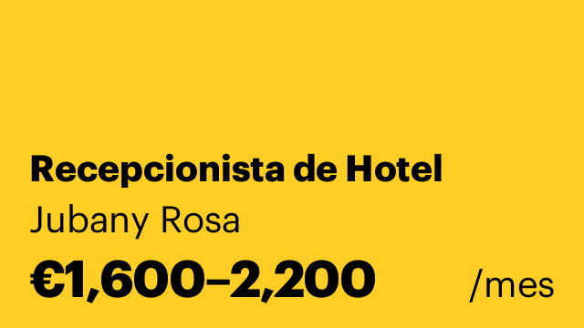 Recepcionista de Hotel