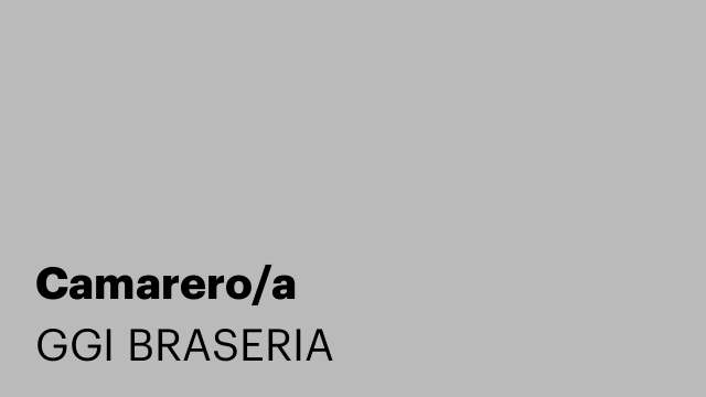 Camarero/a