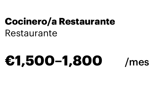 Cocinero/a Restaurante