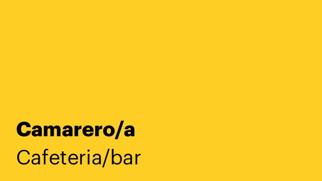 Camarero/a
