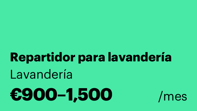 Repartidor para lavandería