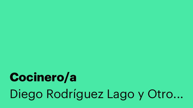 Cocinero/a