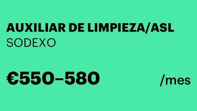 AUXILIAR DE LIMPIEZA/ASL