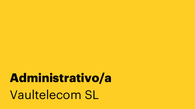Administrativo/a