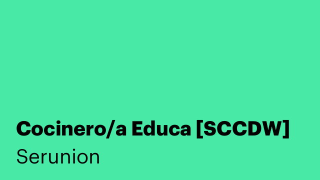 Cocinero/a Educa [SCCDW]