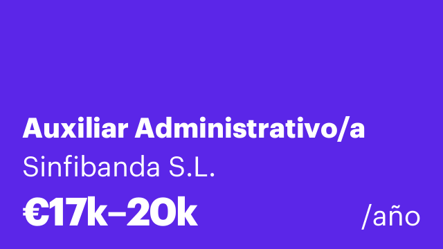 Auxiliar Administrativo/a