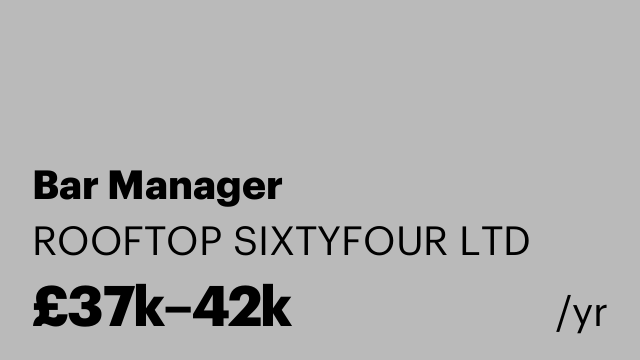 Bar Manager