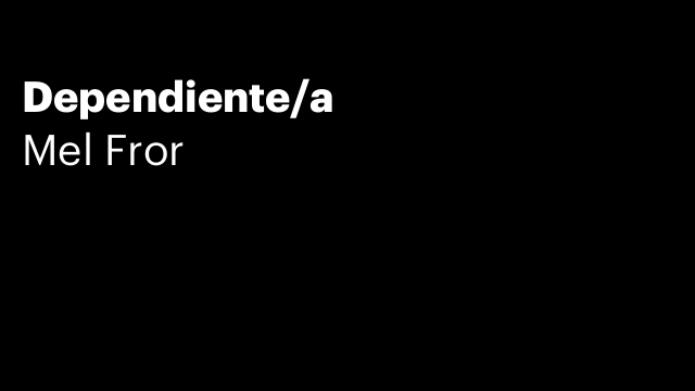 Dependiente/a