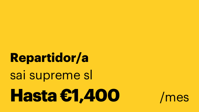 Repartidor/a