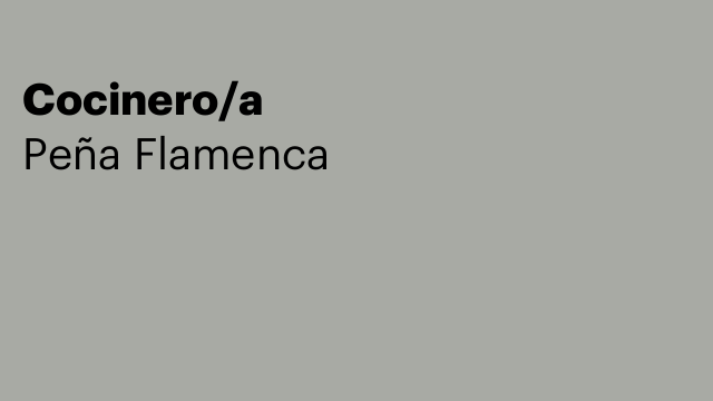 Cocinero/a