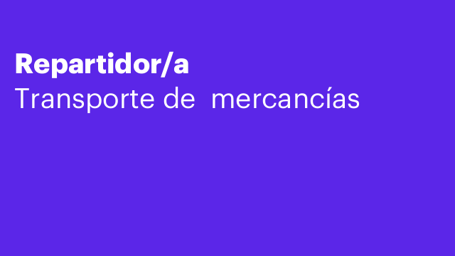 Repartidor/a