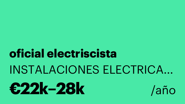 oficial electriscista