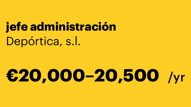 jefe administración