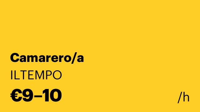 Camarero/a