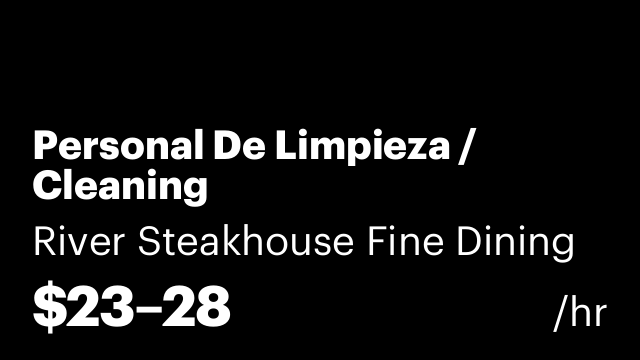Personal De Limpieza / Cleaning