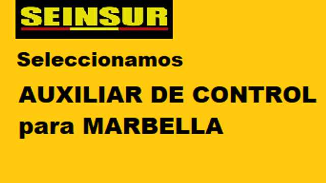Controlador/a de Accesos MARBELLA