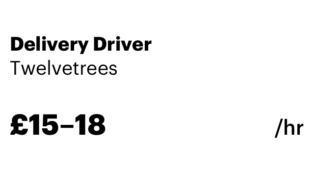 Delivery Driver